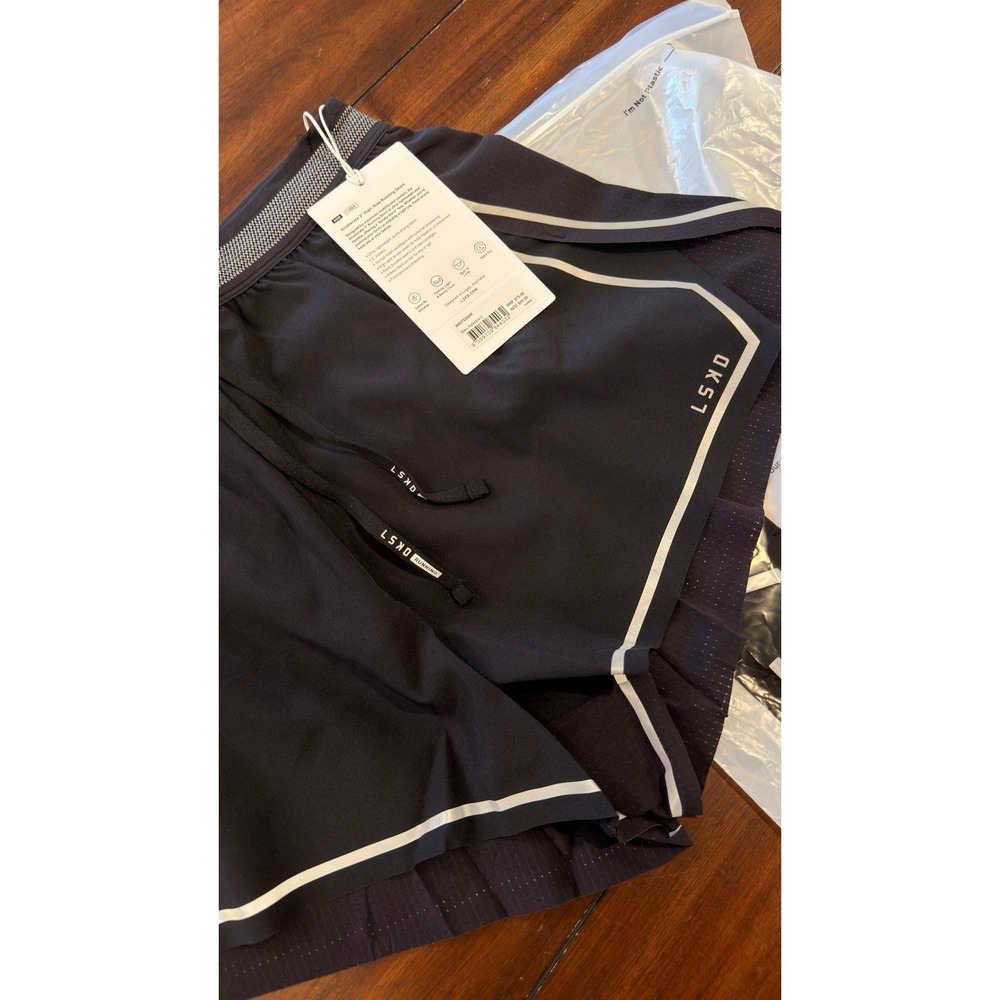 LSKD Accelerate 3" High-Rise Running Shorts Black Reflective Women Small NEW NWT - Picture 5 of 16